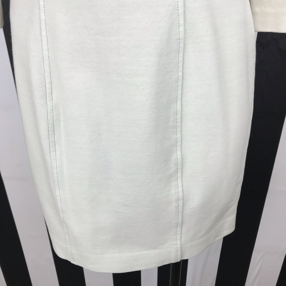 Diane Von Furstenberg Cream Zip Back Mini Dress - Picture 3 of 5